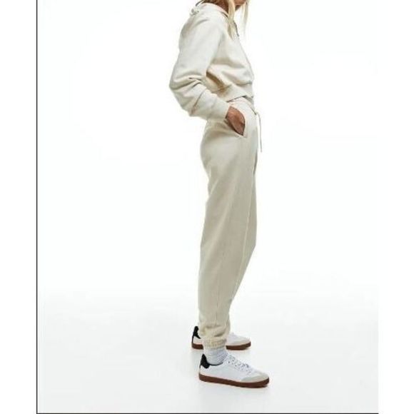 H&M 0975845 051 Women's Sz XL Beige Basics Divided High Waist Sweatpant Joggers - Picture 10 of 10